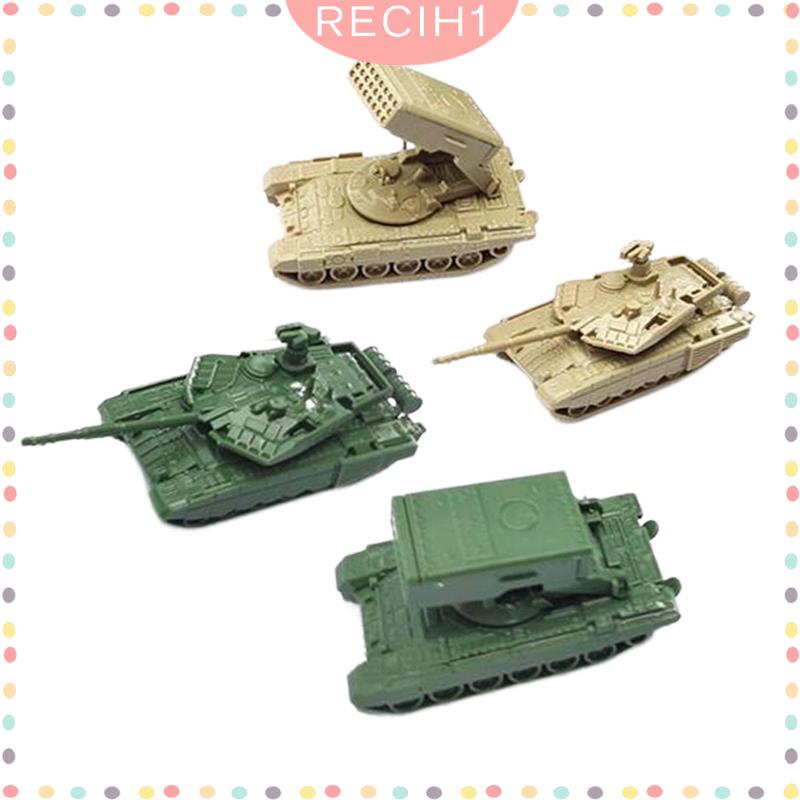 Bộ 4 Mô Hình Xe Tăng Tên Lửa Tỉ Lệ 1 / 144 Dùng Để Trang Trí