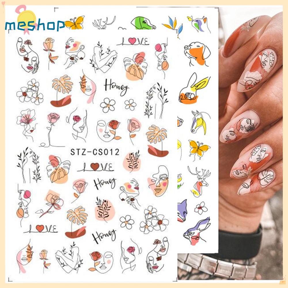 Miếng Dán Trang Trí Móng Tay Hình Chiếc Lá Xinh Xắn Dành Cho Nữ