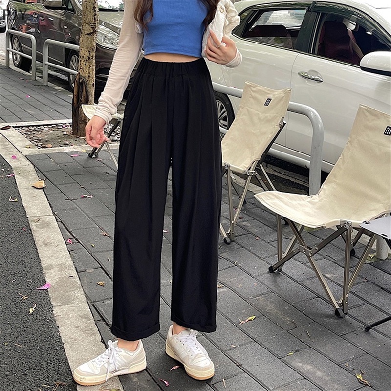 Pjy Quần Baggy Mỏng Dài Đến Mắt Cá Chân Phong Cách Đường Phố Cá Tính Hợp Thời Trang Cho Nữ PJ