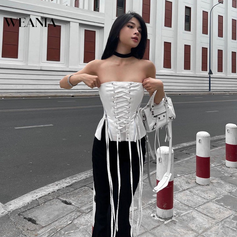 Áo Tank Top Dáng Ôm Phối Khóa Kéo Quyến Rũ Cho Nữ