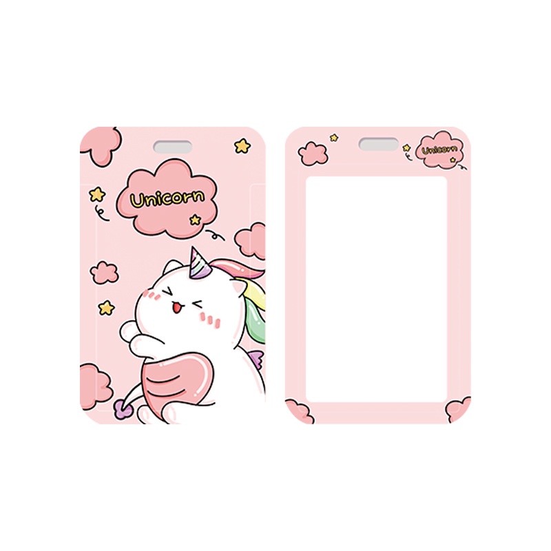 Ví Đựng Thẻ ID / Thẻ Sinh Viên Hình Cá Mập / Khủng Long Hoạt Hình Không Phai Màu Thân Thiện Với Môi Trường Kèm Móc Khóa Và Dây Đeo