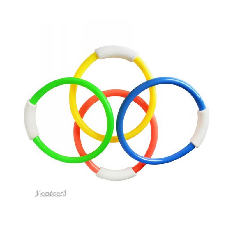 1 [Fenteer1] 4 Vòng Đồ Chơi Lặn Biển Mùa Hè Cỡ Lớn