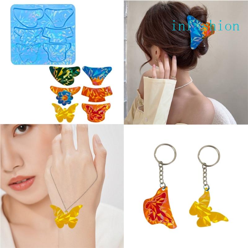 Khuôn Silicone Tạo Hình Kẹp Tóc Trang Trí Ba Chiều