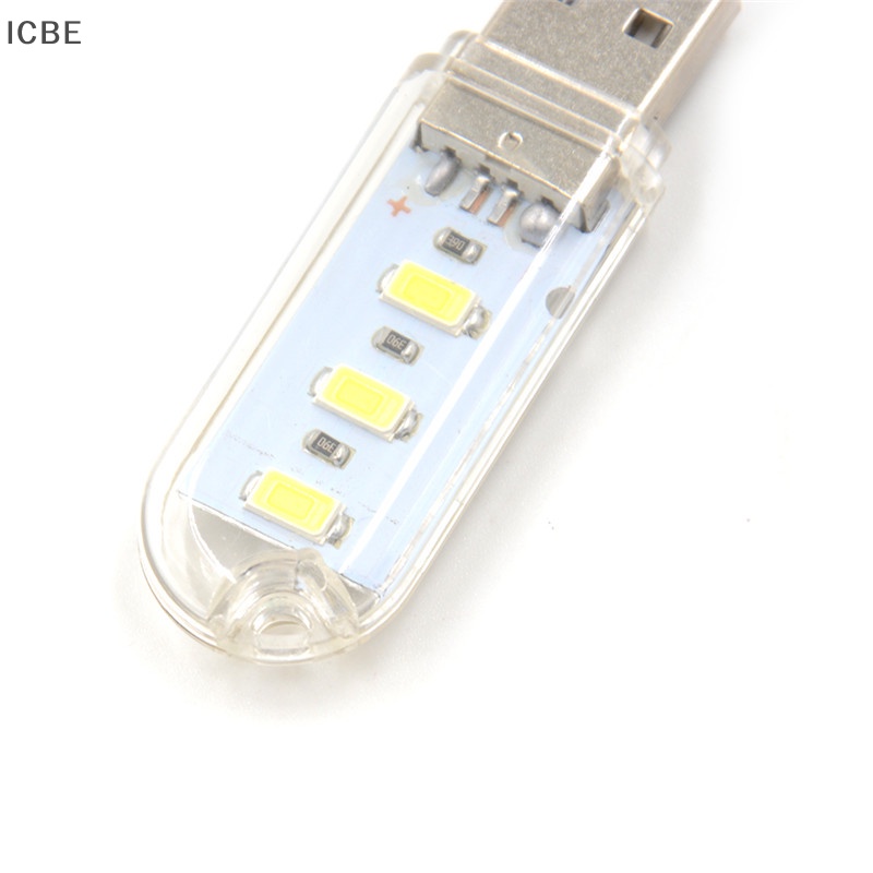 Set 2 Đèn LED USB Mini 3 Bóng 5730 SMD 1.5w Tiện Dụng Mang Theo Du Lịch Cắm Trại