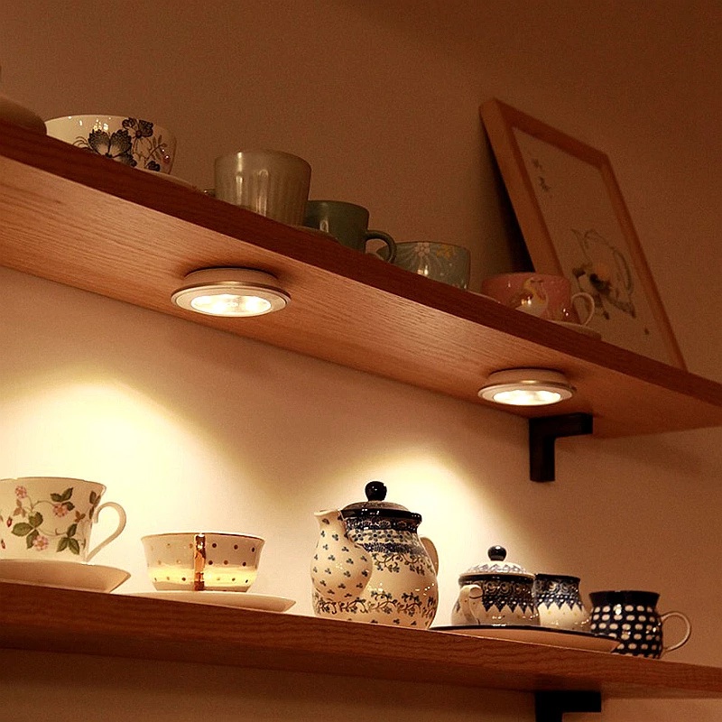 Đèn Led Thông Minh Không Dây Cảm Ứng Điều Khiển Từ Xa 3W Tiết Kiệm Năng Lượng Dùng Cho Tủ Quần Áo / Nhà Bếp / Phòng Ngủ