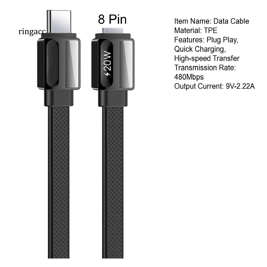 Dây Cáp Sạc Nhanh Chuyển Đổi Dữ Liệu Tốc Độ Cao Đa Năng Type-C Sang Pro PD20W Cho iPhone 8-14