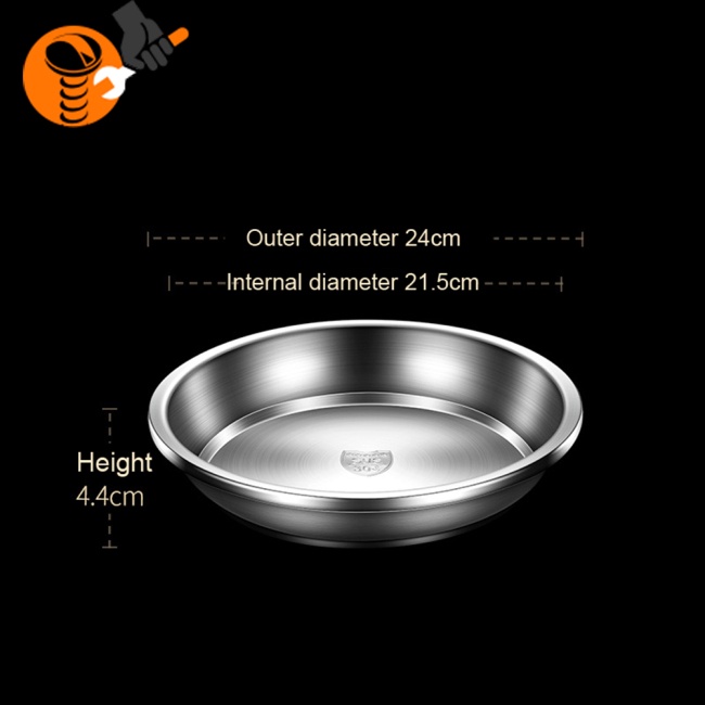 Đĩa Tròn Bằng Thép Không Gỉ 304 Đa Năng Phong Cách Trung Hoa