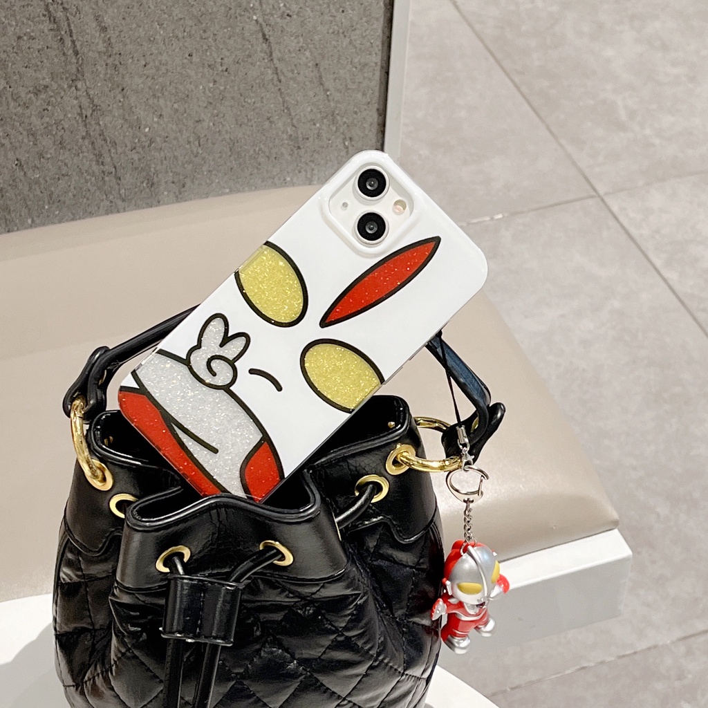 Ốp Điện Thoại TPU Mềm Trong Suốt Hai Mặt Chống Sốc In Hình Ultraman Dễ Thương Cho iPhone 11 13 12 14 Pro Max