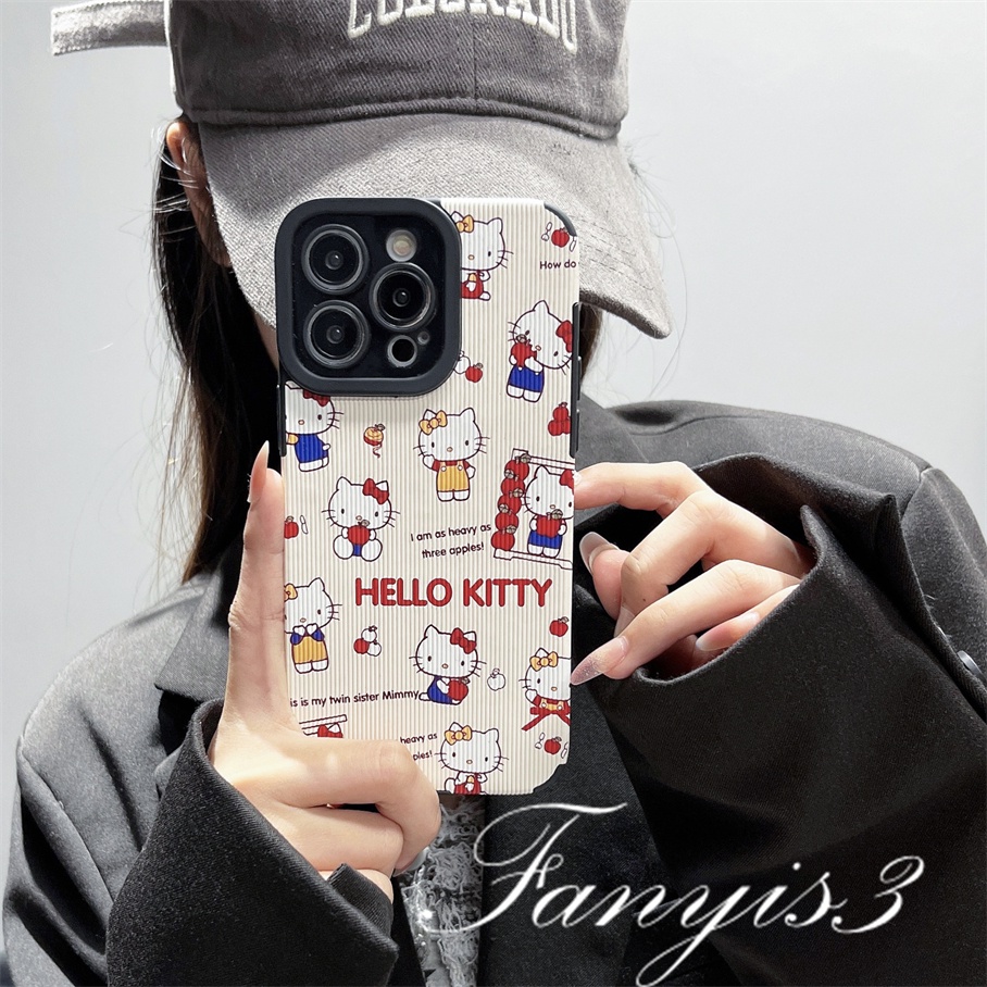 Ốp Điện Thoại TPU Mềm Họa Tiết Mèo Kitty Dành Cho IPhone 14 13 12 11 Pro Max X XR Xs Max 8 7 Plus SE 2020