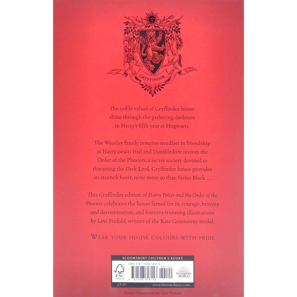 Harry Potter And The Order Of The Phoenix - Gryffindor Edition