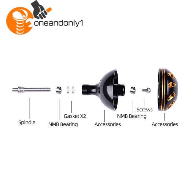 Tay Nắm Guồng Quay Cần Câu Cá Bằng Kim Loại Chất Lượng Cao