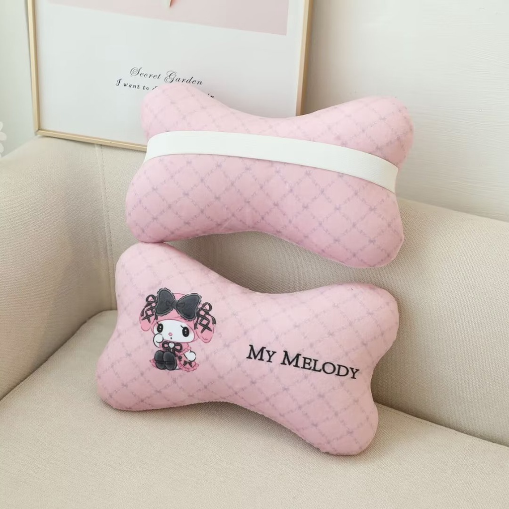 Gối Kê Cổ Chữ U In Họa Tiết Hoạt Hình Sanrio mymelody Kuromi Dễ Thương