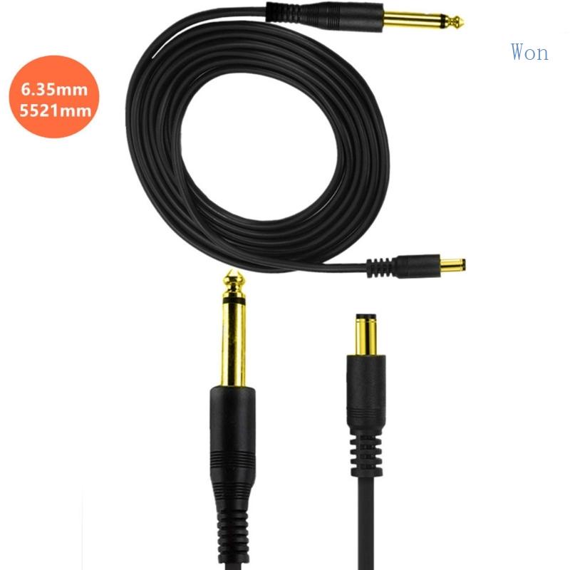 Dây Kẹp Lõi Đồng 5 9ft Chuyển Đổi 6 35mm Sang DC5521 Cho Máy Xăm