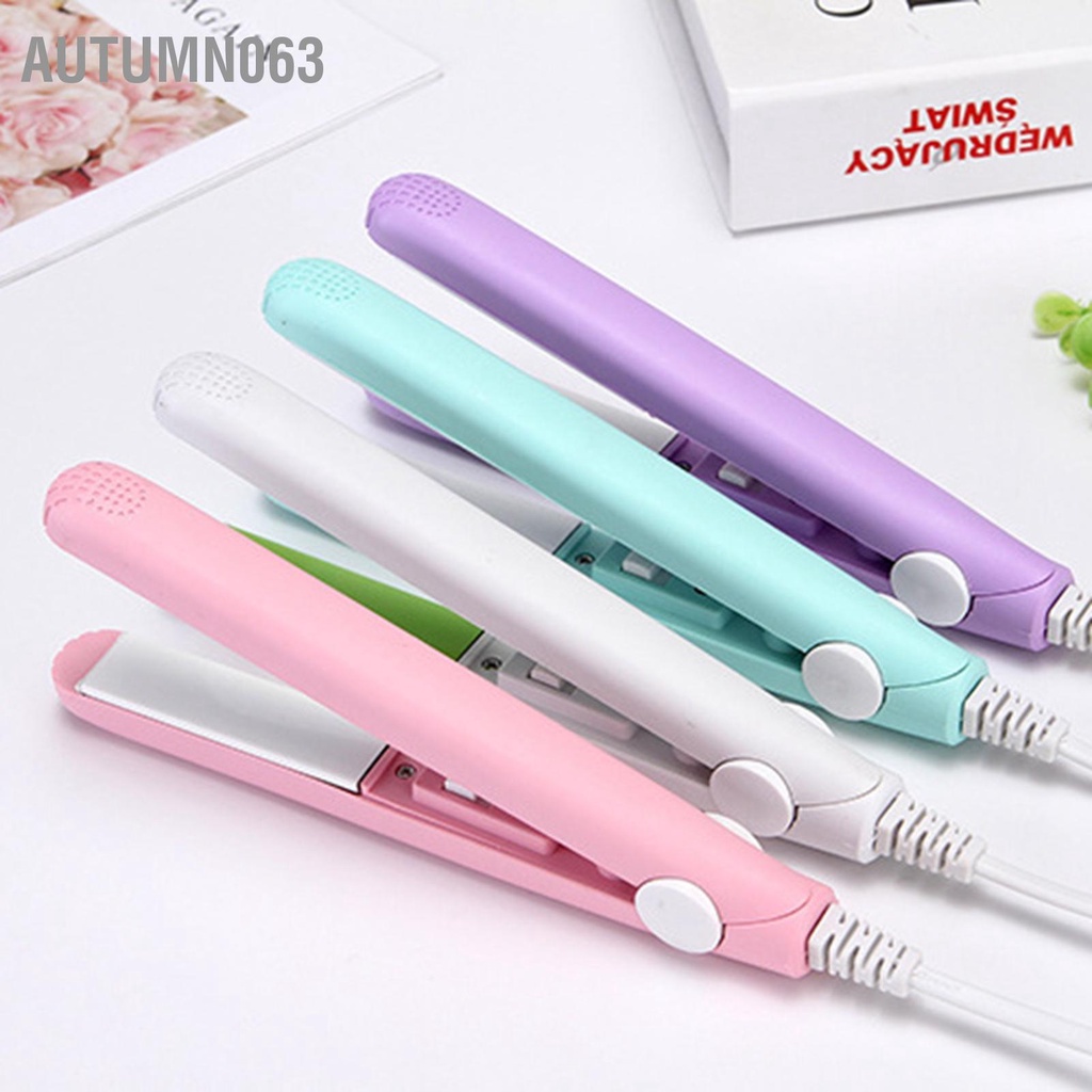 Autumn063 Máy Duỗi Tóc Mini Chuyên Nghiệp Bằng Gốm Dẹt Sắt Dành Cho Học Sinh 220V