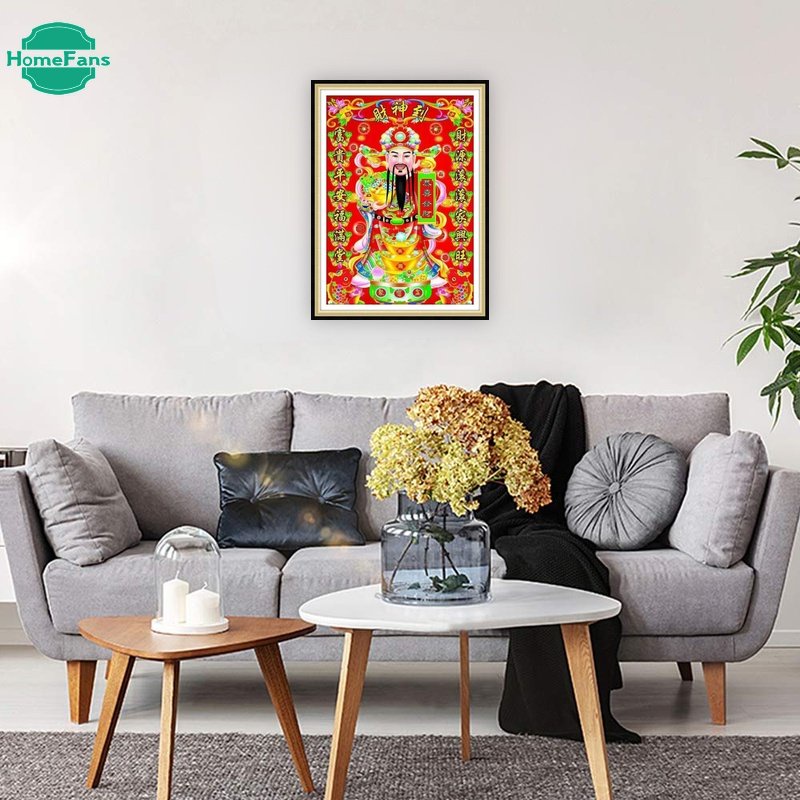 Bộ Tranh Đính Đá 5D Tự Làm Hình Chúa Tài Lộc 30x40cm / 40x50cm