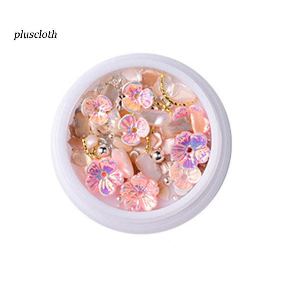 Hạt Cườm Vỏ Sò / Bông Hoa / Vỏ Sò 3D Tự Trang Trí Móng Tay