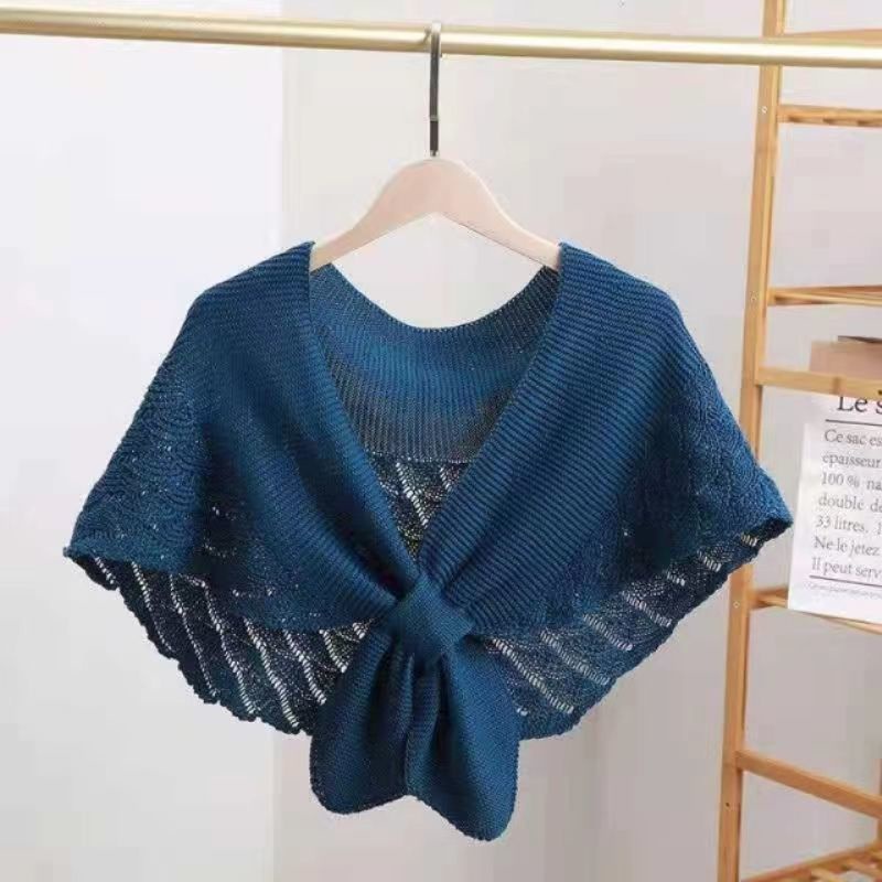 Khăn Choàng Dệt Kim Thời Trang Mùa Hè Mới Dễ Phối Đồ Cho Nữ