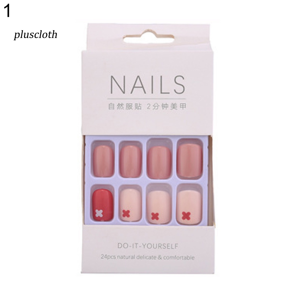 1 Bộ Móng Tay Giả Che Phủ Toàn Diện Cho Nữ