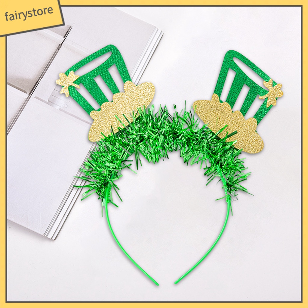 Băng Đô Đính Nơ To Chống Trượt Hóa Trang Nhân Vật Saint Patrick