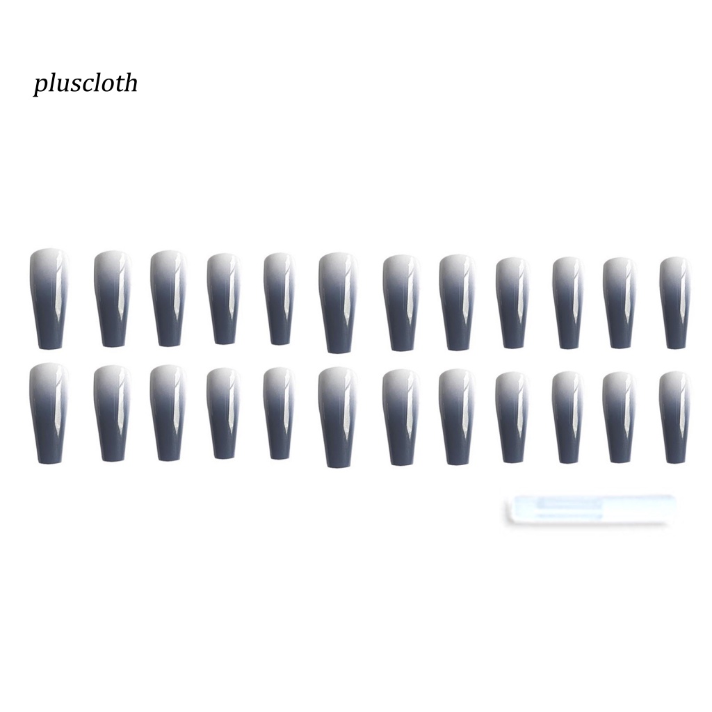 Set 24 Móng Tay Giả Tạo Hiệu Ứng Màu Gradient