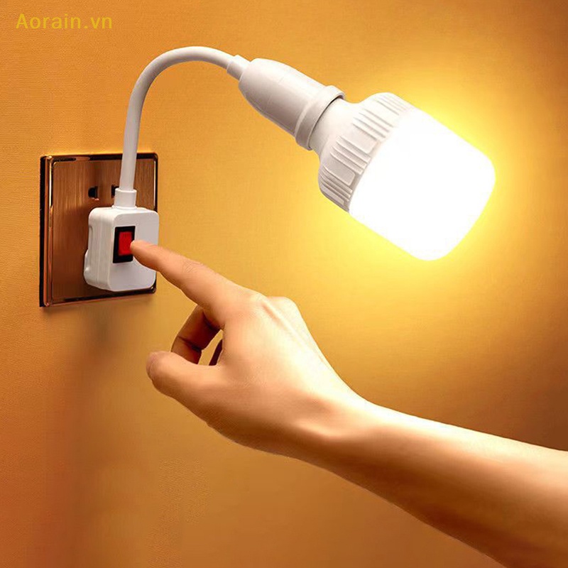 Chuôi Đèn E27 Gắn Tường Linh Hoạt Tiện Dụng