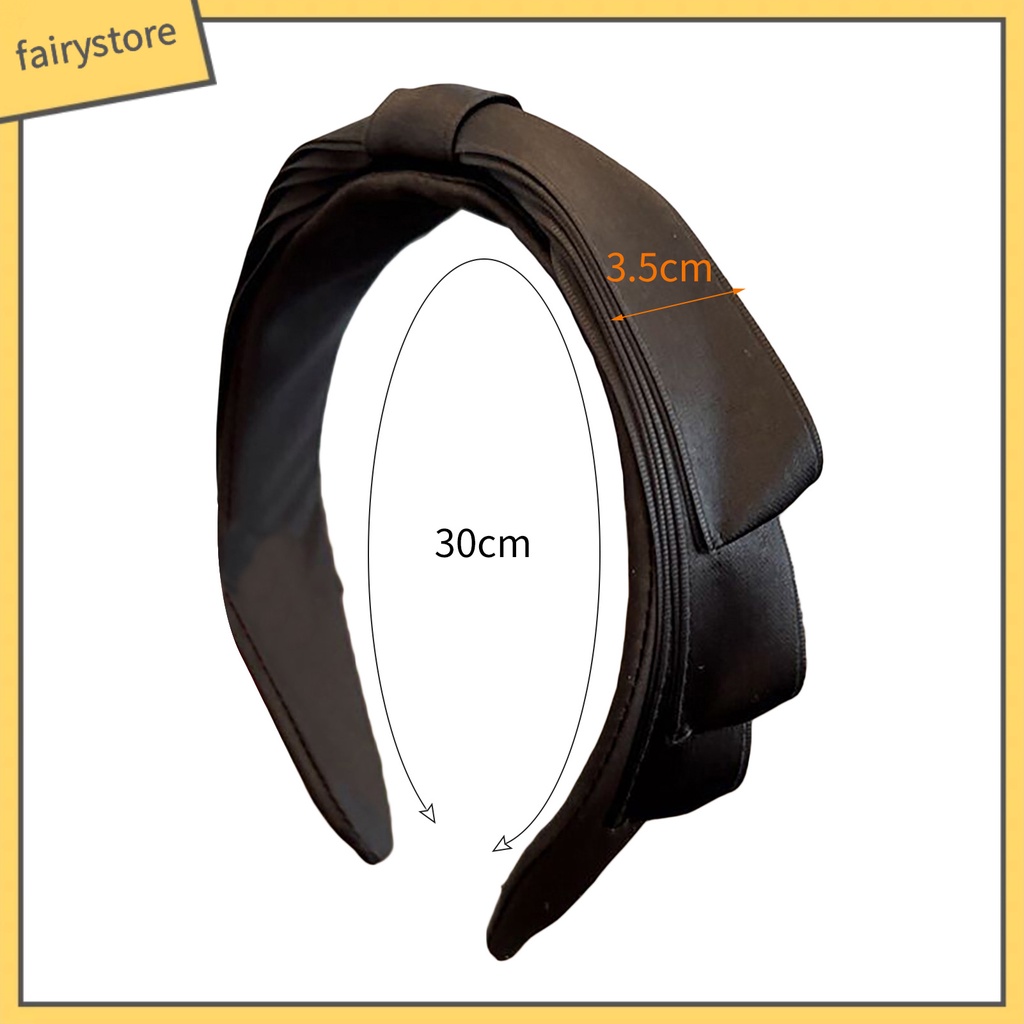 Băng Đô Nơ Cài Tóc Bằng Vải Satin Ổn Định Chống Vỡ Dễ Sử Dụng