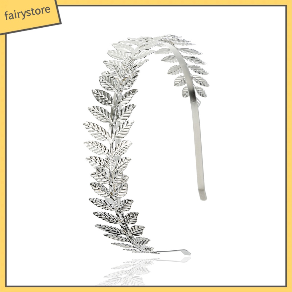 Băng Đô Cài Tóc Hình Cành Lá Lâu Trôi Không Phai Màu Cho Cô Dâu