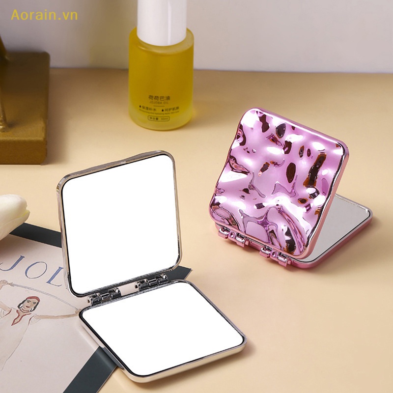 {Aorain} Gương Trang Điểm Hai Mặt Dạng Gập Bỏ Túi
