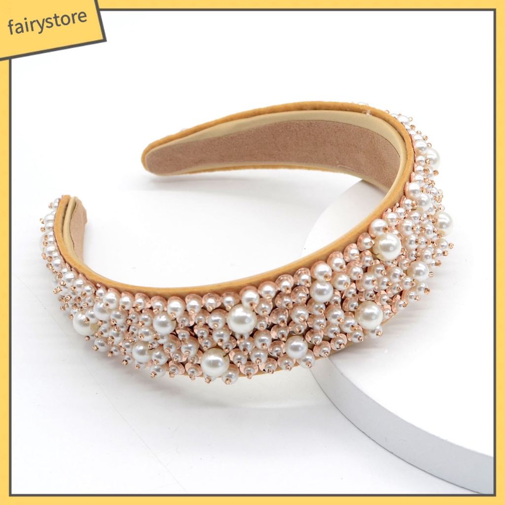 Cài Tóc Đính Đá Ngọc Trai Nhân Tạo Chống Trượt Dành Cho Nữ