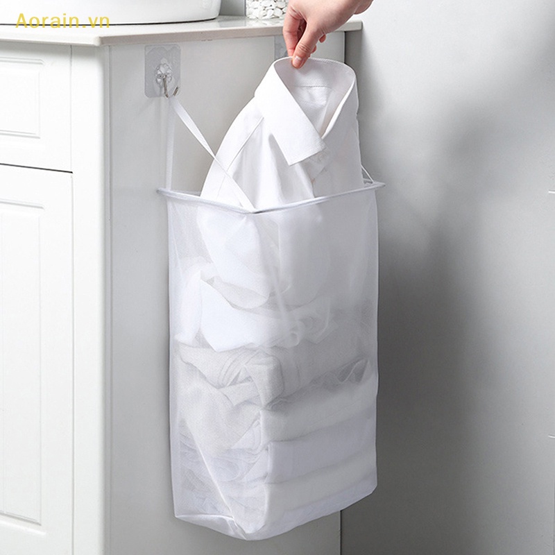 {Aorain} Giỏ Đựng Đồ Giặt Treo Tường Nhỏ Gọn.