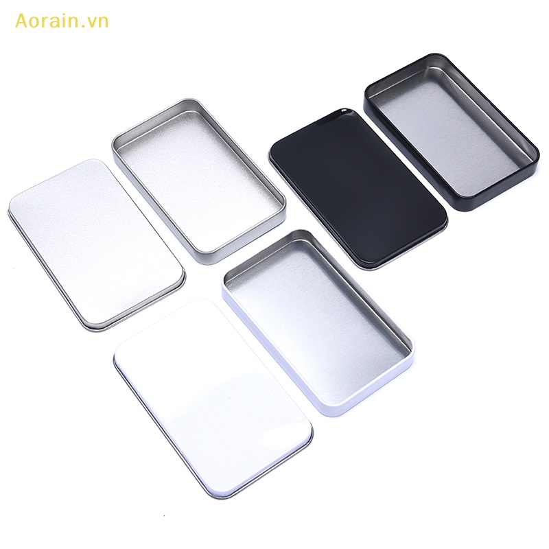 Hộp Thiếc Mini Hình Chữ Nhật Rỗng Dùng Đựng Đồ Trong Đám Cưới