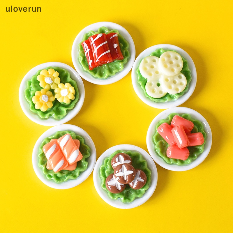 Set 5 Đĩa Nấu Ăn Mini Đồ Chơi Dành Cho Nhà Búp Bê