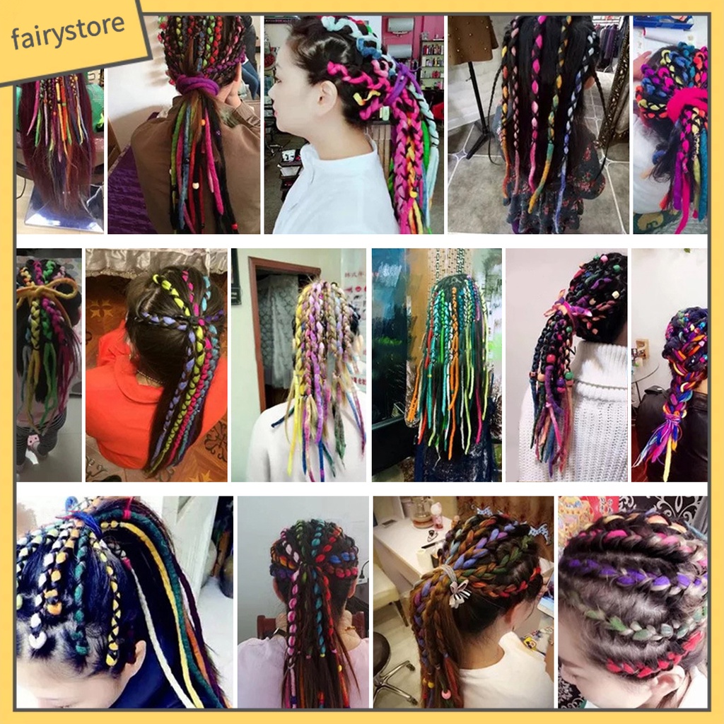 1 Túi Sợi Len 22 Inches Mềm Mại Gọn Nhẹ Thoải Mái Phong Cách Hip hop Tự Làm Thủ Công