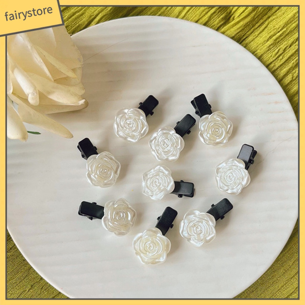 Kẹp Tóc Càng Cua Bằng Hợp Kim Hình Hoa Trà Dễ Thương