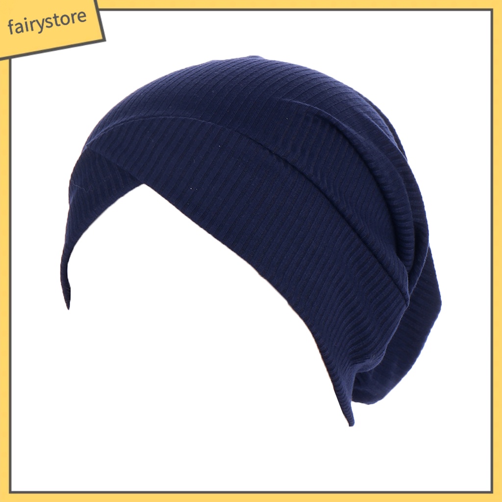 Khăn Quấn Tóc Cotton Co Giãn Màu Trơn Dành Cho Nữ