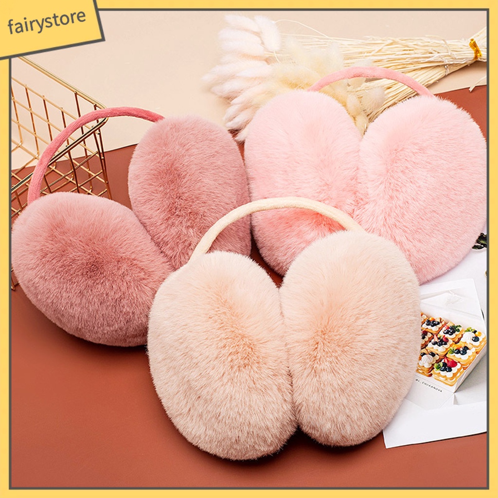 Chụp Tai Giữ Ấm Hình Tròn Bằng Lông Nhung Dày Dặn Cho Hoạt Động Ngoài Trời