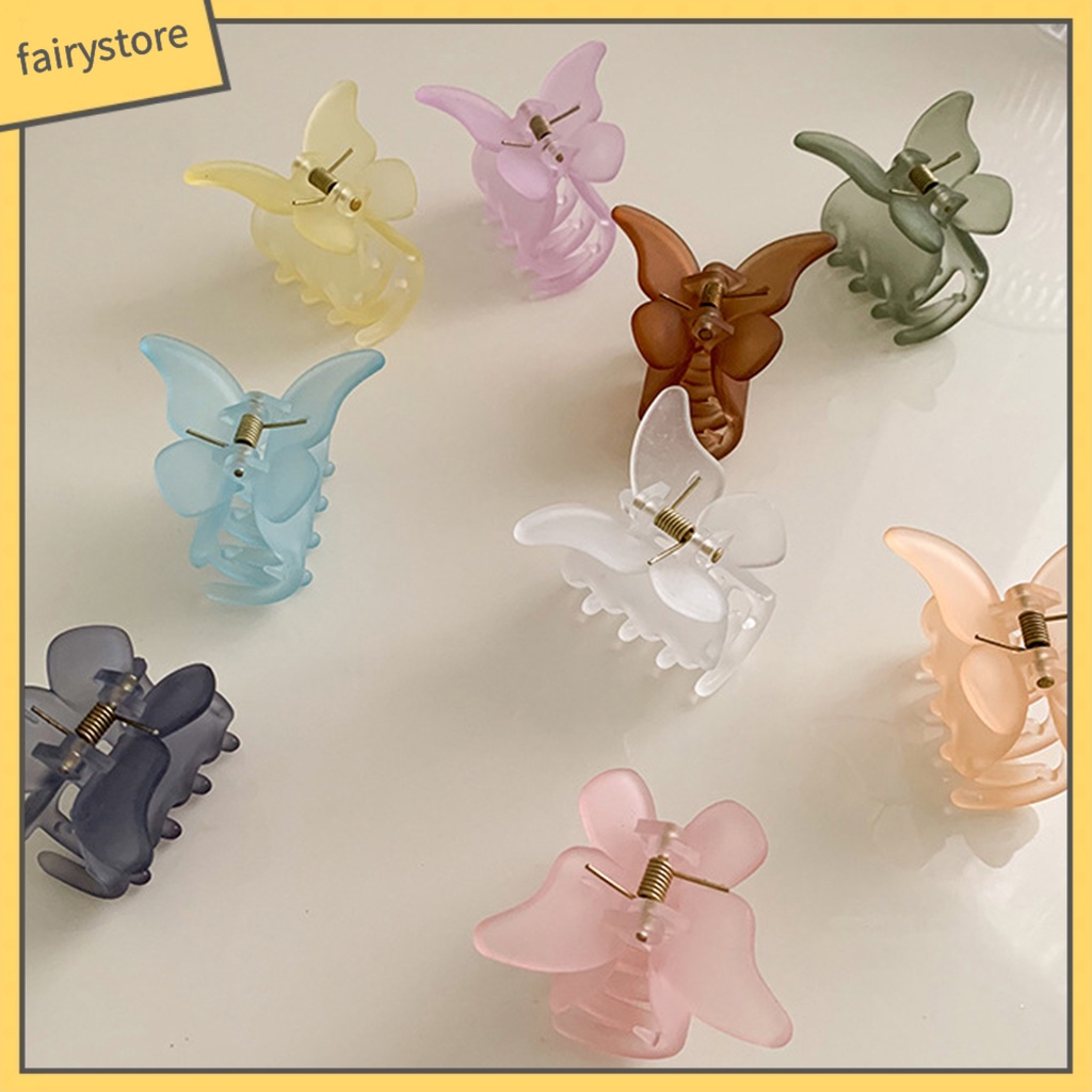 Kẹp Tóc Hình Bướm Bằng PC Chống Trượt Sáng Tạo Cho Nữ