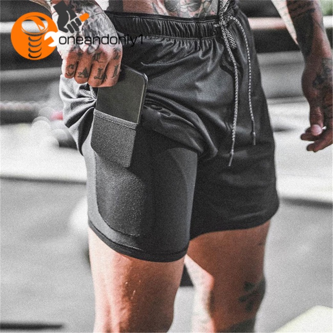 Quần Short 2 Lớp 2 Trong 1 Nhanh Khô Thời Trang Đi Biển Cho Nam