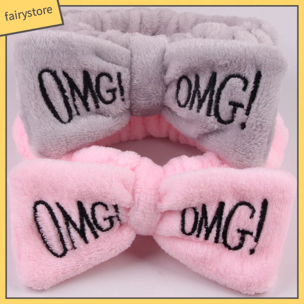 Băng Đô Cài Tóc Vải Lông In Chữ Thắt Nơ In Họa Tiết Chữ Thời Trang Cho Nữ