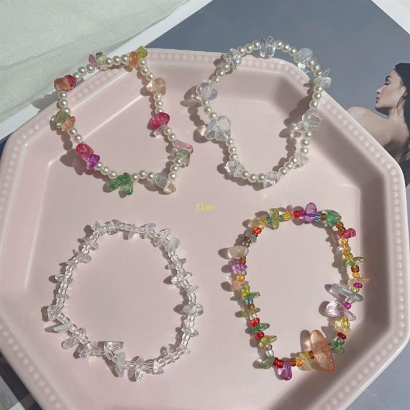 Vòng Tay Chuỗi Hạt Đá Ngọc Trai Nhân Tạo Thời Trang