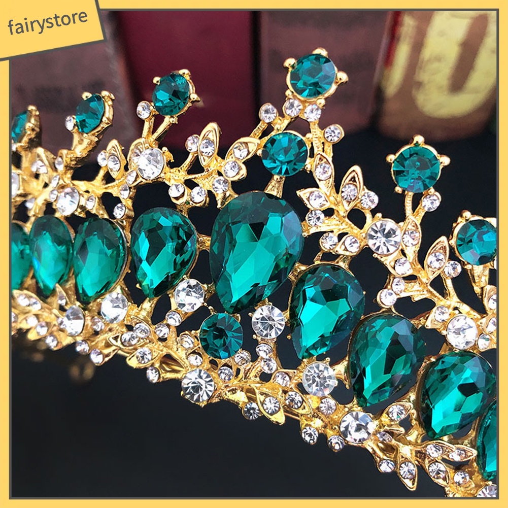 Cài Tóc Hình Vương Miện Đính Đá Sang Trọng Cho Cô Dâu