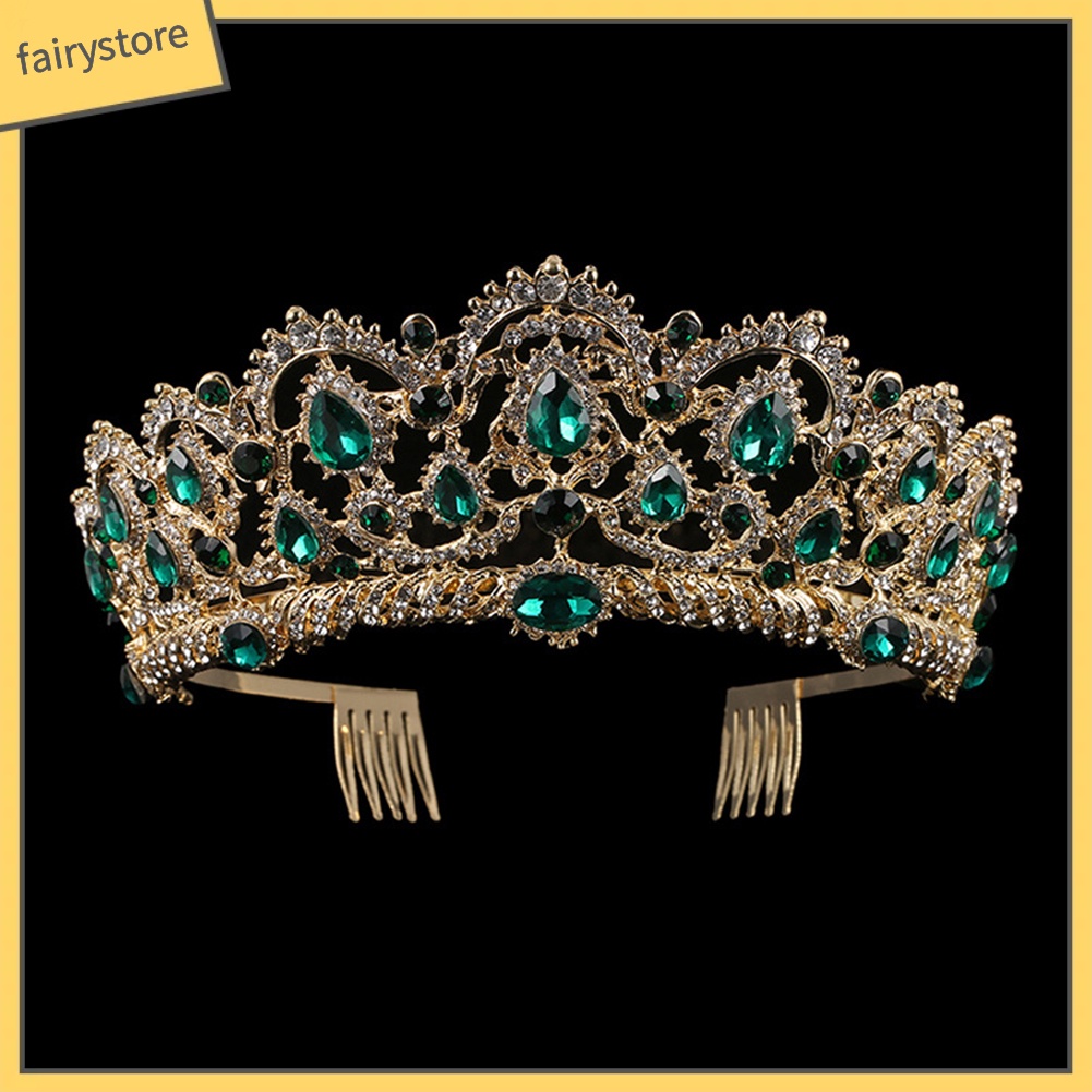 Cài Tóc Hình Vương Miện Đính Đá Sang Trọng Cho Nữ