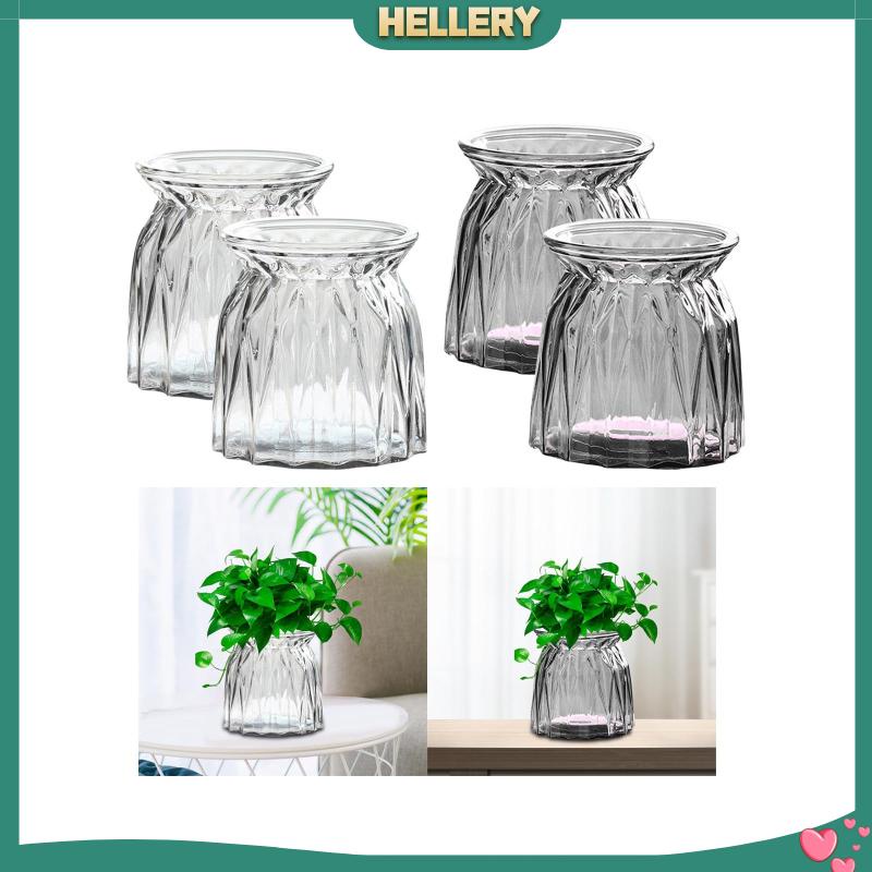 Bộ 2 Bình Hoa Thủy Tinh Dùng Cho Nông Trại / Văn Phòng