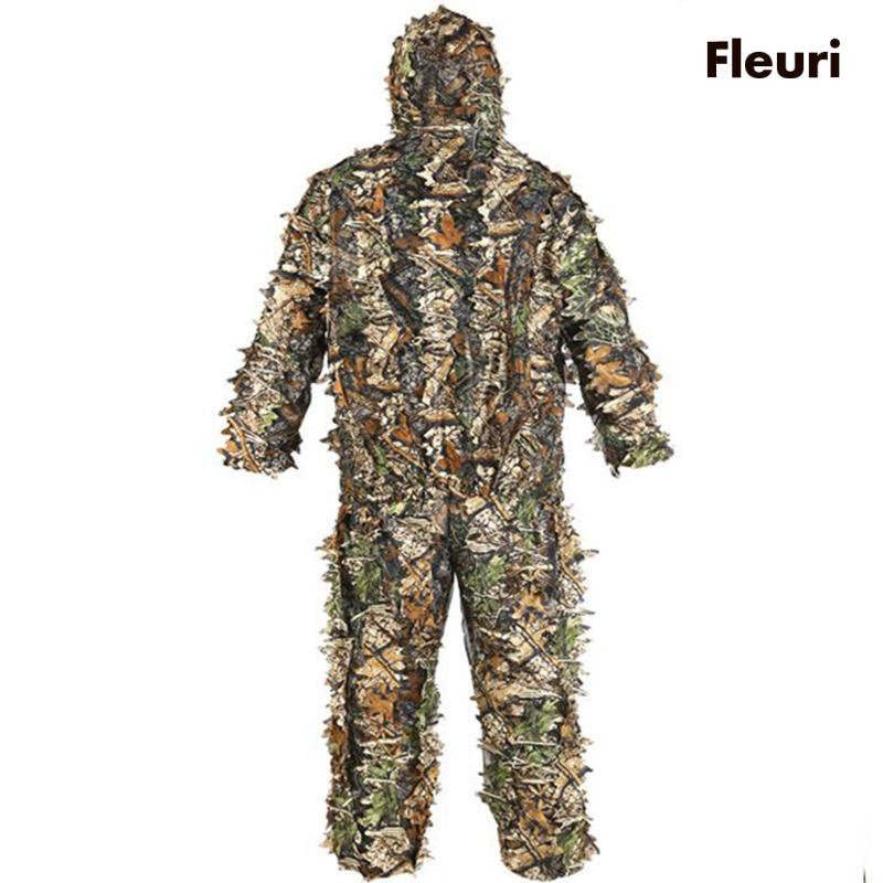 Bộ Đồ Hóa Trang Ghillie Có Mũ Trùm Thoáng Khí Cho Trò Chơi Ngoài Trời