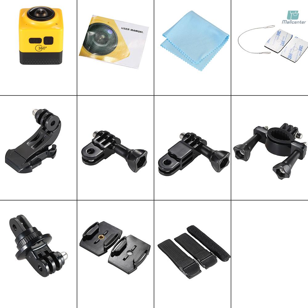 Super Mini Cube 360 Degree Wifi 1280 *  720 24FPS Fisheye Wide View Wide Angle Outdoor Action Sports Panorama Camera Video Camcorder