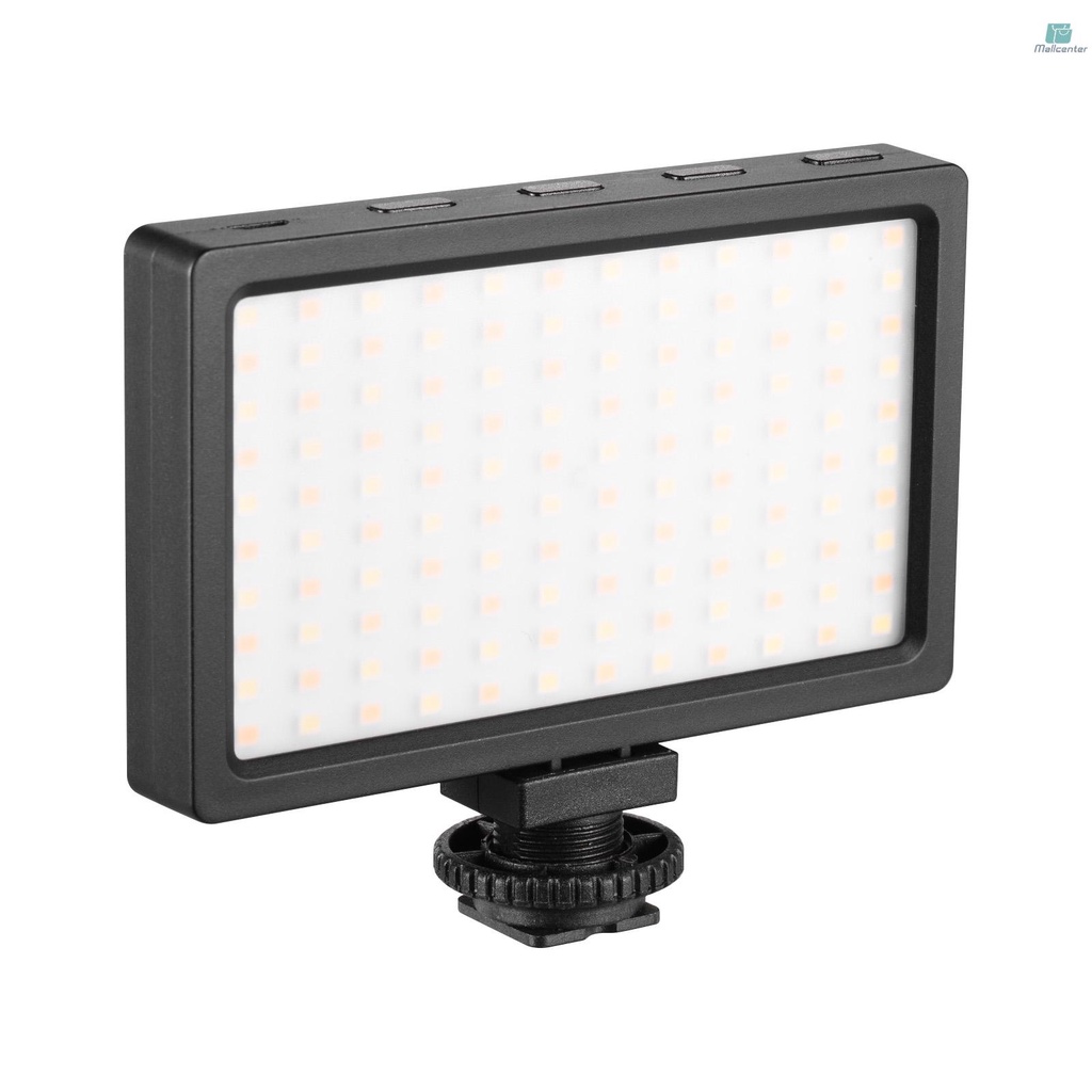 LIYADI LED Video Light Panel On-Camera 3200K-5600K Dimmable Lamp Adjustable Brightness Flash Light with Cold Shoe Mount for Photography Live Streaming