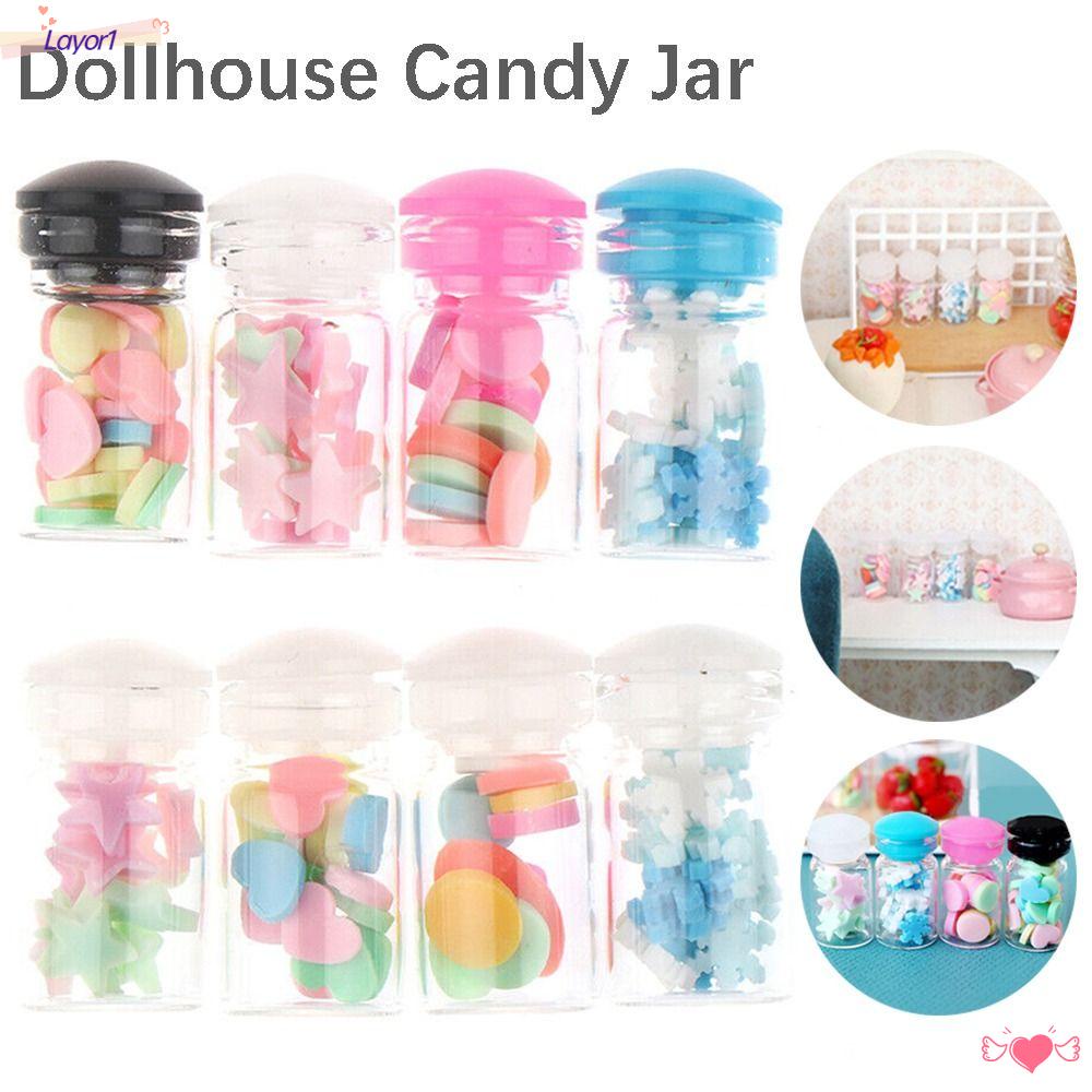 LAYOR1 Set 4 Lọ Kẹo Mini Trang Trí Nhà Búp Bê