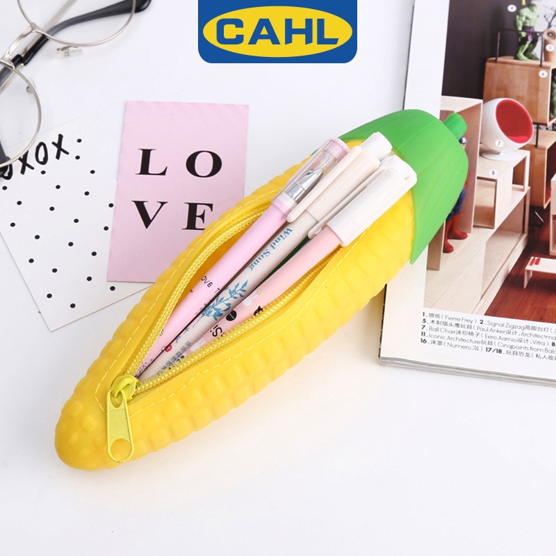 Túi Đựng Bút Hình Quả Bắp Cỡ Lớn Đa Năng Tiện Dụng Cho Học Sinh