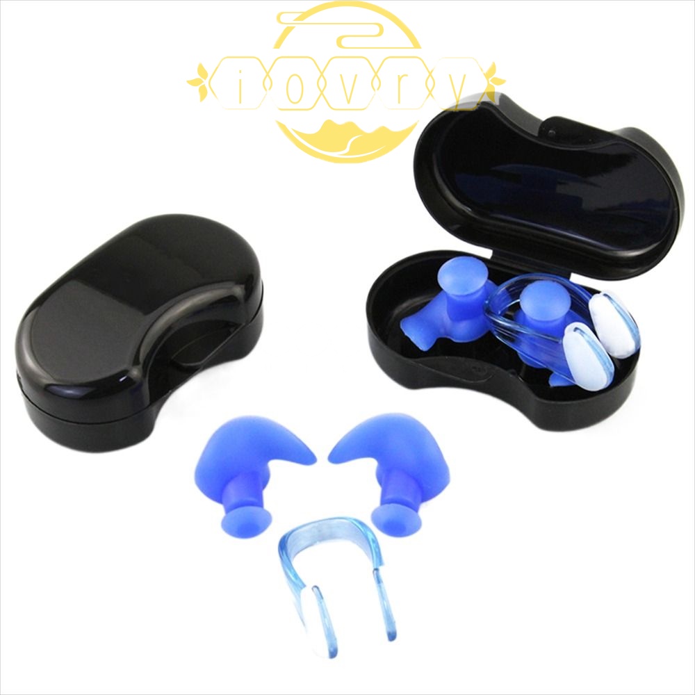 Nút Bịt Tai / Mũi Bằng Silicone Chống Thấm Nước Chống Ồn Tiện Dụng Khi Đi Bơi / Lặn Biển