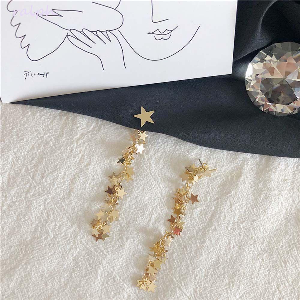 Bông Tai Thời Trang Xinh Xắn Cho Nữ|Khuyên Tai Tua Rua Hình Ngôi Sao Nhiều Màu Sắc